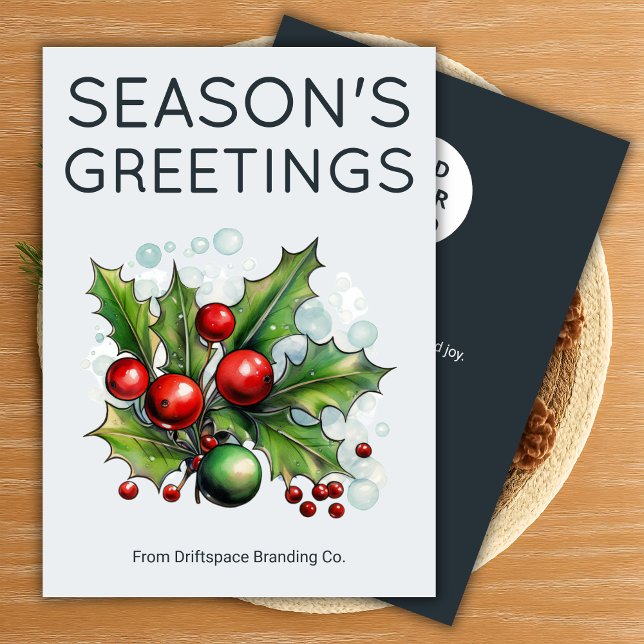 Minimalist Holiday Card with Client Message (Creator Uploaded)