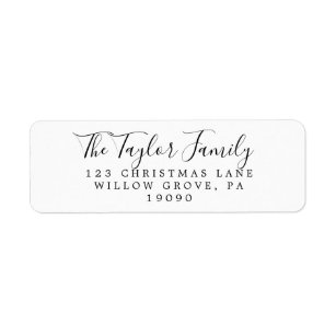 Holiday Return Address Labels | Zazzle