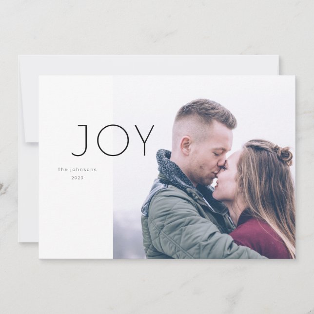 Minimalist Holiday Photo Card (Front)