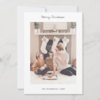 Minimalist Holiday Photo Card