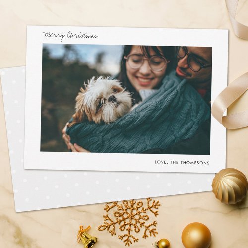 Minimalist Holiday Photo Card