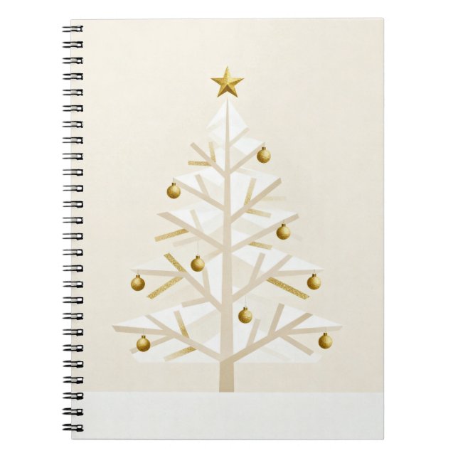 Minimalist Holiday Pine Notebook (Front)
