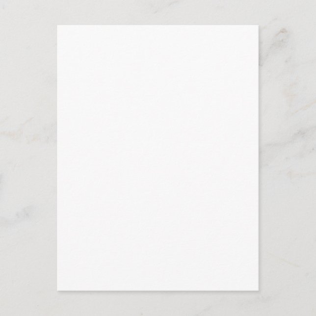 Minimalist Holiday Postcard Blank Modern Card (Front)