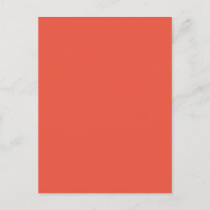 Minimalist Holiday Postcard Modern Coral Style