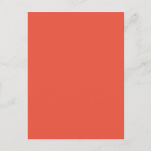 Minimalist Holiday Postcard | Modern Coral Style (Front)