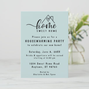 Minimalist Home Sweet Home Housewarming Invitation