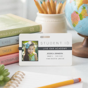 Minimalist Homeschool Student ID Badge