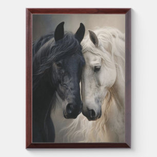 Minimalist Horse Line Art Wall Poster  Award Plaque