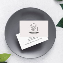 Minimalist House Cleaning Home Services Logo Pink