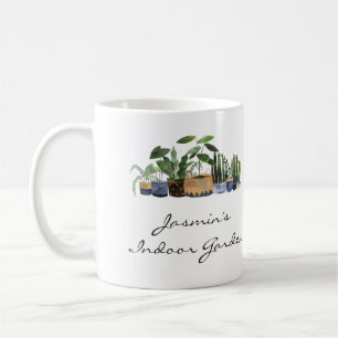 Minimalist Houseplants Green Indoor Garden Coffee Mug