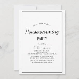 Minimalist Housewarming Party Invitation