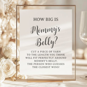 Minimalist How Big is Mommy's Belly Game