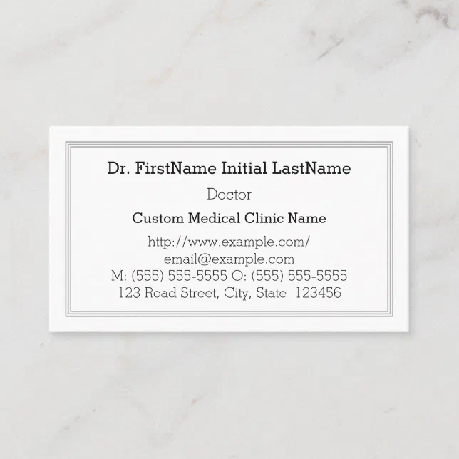 Minimalist, Humble Business Card Zazzle