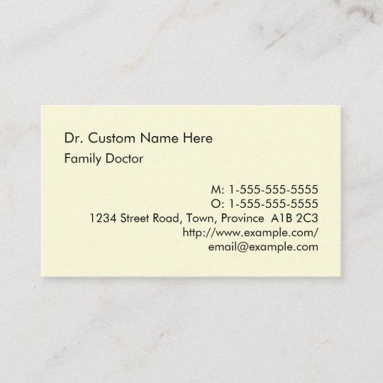 Minimalist, Humble Business Card
