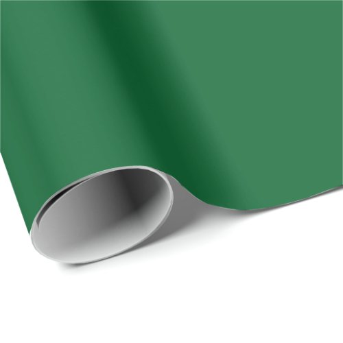 Minimalist hunter green solid plain color elegant  wrapping paper