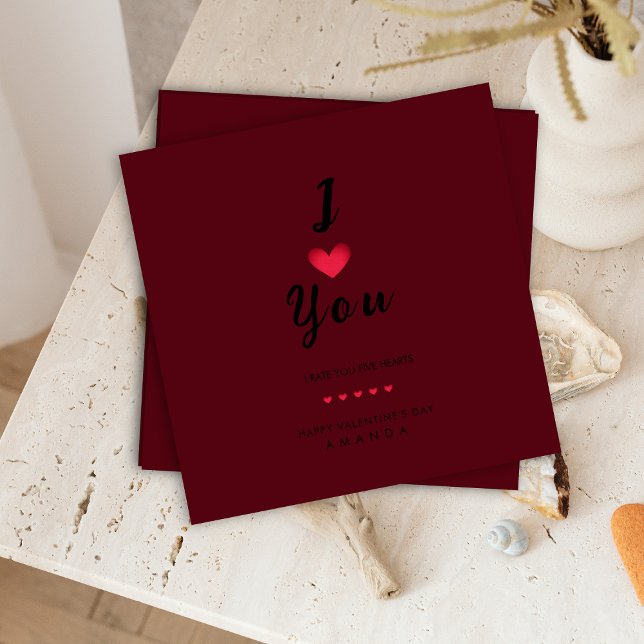Minimalist I Love You Valentine's card (Creator Uploaded)
