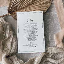 Minimalist I Spy Wedding Photo Scavenger Hunt Game Flyer