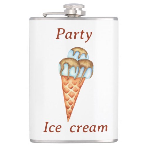 Minimalist Ice cream Party    Flask