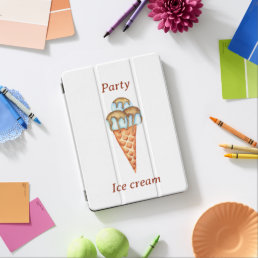 Minimalist Ice cream Party    iPad Air Cover