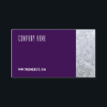 Minimalist ice photography QR purple Business Card<br><div class="desc">Looking for a business card that's as solid and dependable as your work? This minimalist stone photography design is perfect for handymen, construction pros, repair experts, and renovation specialists. It's simple, clean, and projects an image of trust and reliability – just what you need to make a great first impression!...</div>