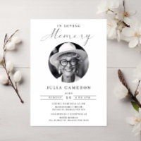 Minimalist in loving memory Funeral Photo