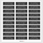 MINIMALIST individual wedding guest address Sticker<br><div class="desc">Custom Wedding Guest individual address stamp label  - Ask me if you have any queries</div>