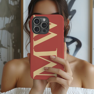 Minimalist Initial Phone Case Custom Gift for Her