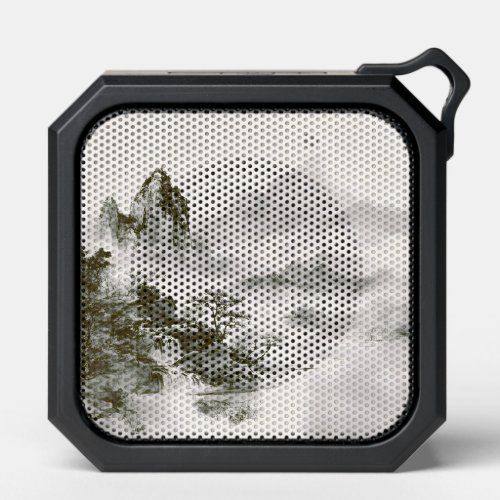 Minimalist Ink Misty Zen Mountain Landscape Bluetooth Speaker