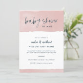 Minimalist Ink Wash Baby Shower by Mail Invitation (Standing Front)