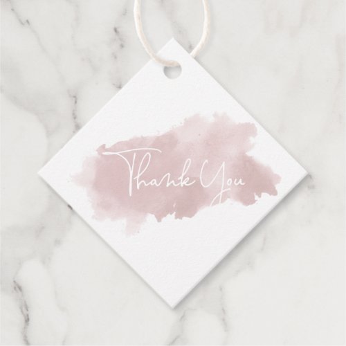 Minimalist Ink Wash Thank You Favor Tags