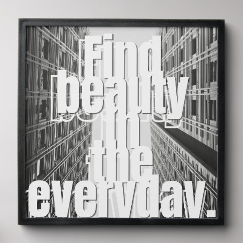 Minimalist Inspirational Quote Art - Modern Wall Peel And Stick Photo Tile