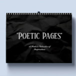 Minimalist Inspirational Simple Custom Calendar<br><div class="desc">A Stylish Custom Calendar for the New Year! Just add your own name or a loved one's for gifting.</div>
