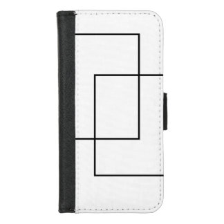 Minimalist Intersecting Squares Geometric iPhone 8/7 Wallet Case