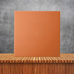 Minimalist Invigorating Orange solid color Ceramic Tile<br><div class="desc">Minimalist Invigorating Orange solid color</div>