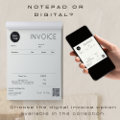 Minimalist Invoice Sales Receipt Small Business Notepad | Zazzle