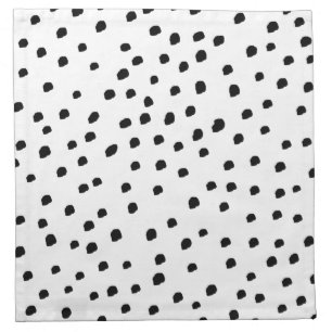 Minimalist Irregular Scandi Dots Pattern Cloth Napkin