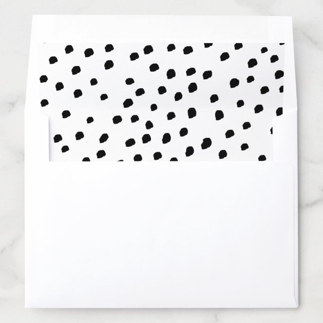 Minimalist Irregular Scandi Dots Pattern Envelope Liner (In Envelope)