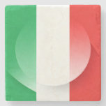 Minimalist Italian Flag Coaster