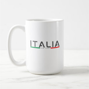 Minimalist Italy Flag New York italian Coffee Mug