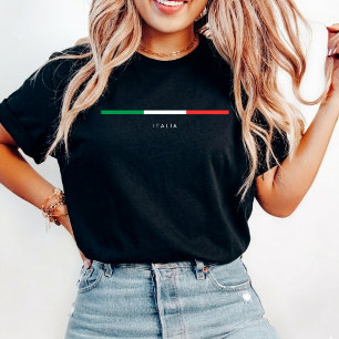 Minimalist Italy Flag Traveling italian vacation T-Shirt