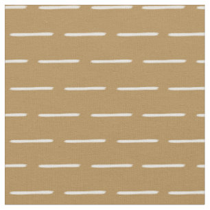 Minimalist Ivory Lines on Dark Gray Orange Fabric