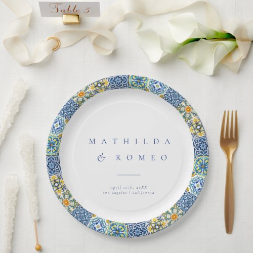 Minimalist Ivory Wedding  Paper Plates