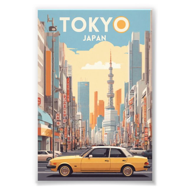Minimalist Japan Tokyo Aesthetic Travel Poster (Front)