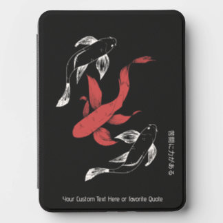 Minimalist Japanese Koi Fish Hand-Drawn Style Kindle Cover