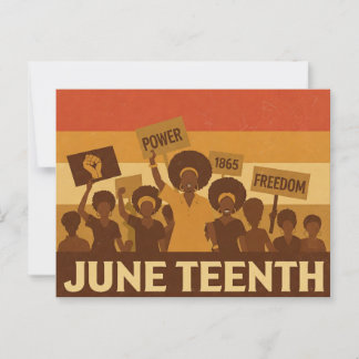 minimalist Juneteenth Postcard