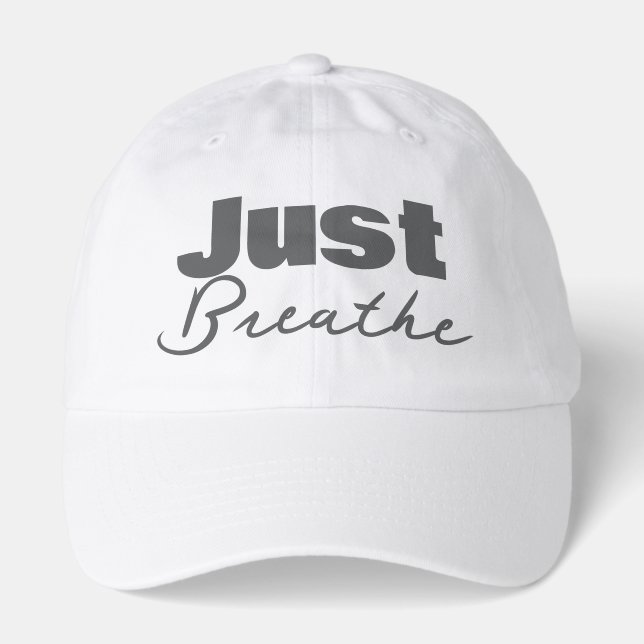 Minimalist Just Breathe Hat (Front)