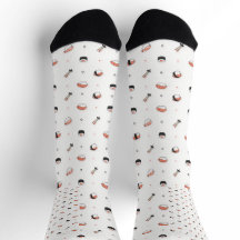 Minimalist Kawaii Sushi Pattern Cute Japanese Food