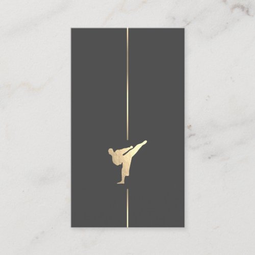 Minimalist Kickboxing _ Martial Arts Business Card