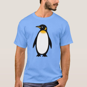 Minimalist King Penguin Illustration T-Shirt