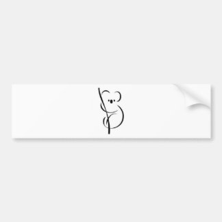 Minimalist Koala Bumper Sticker